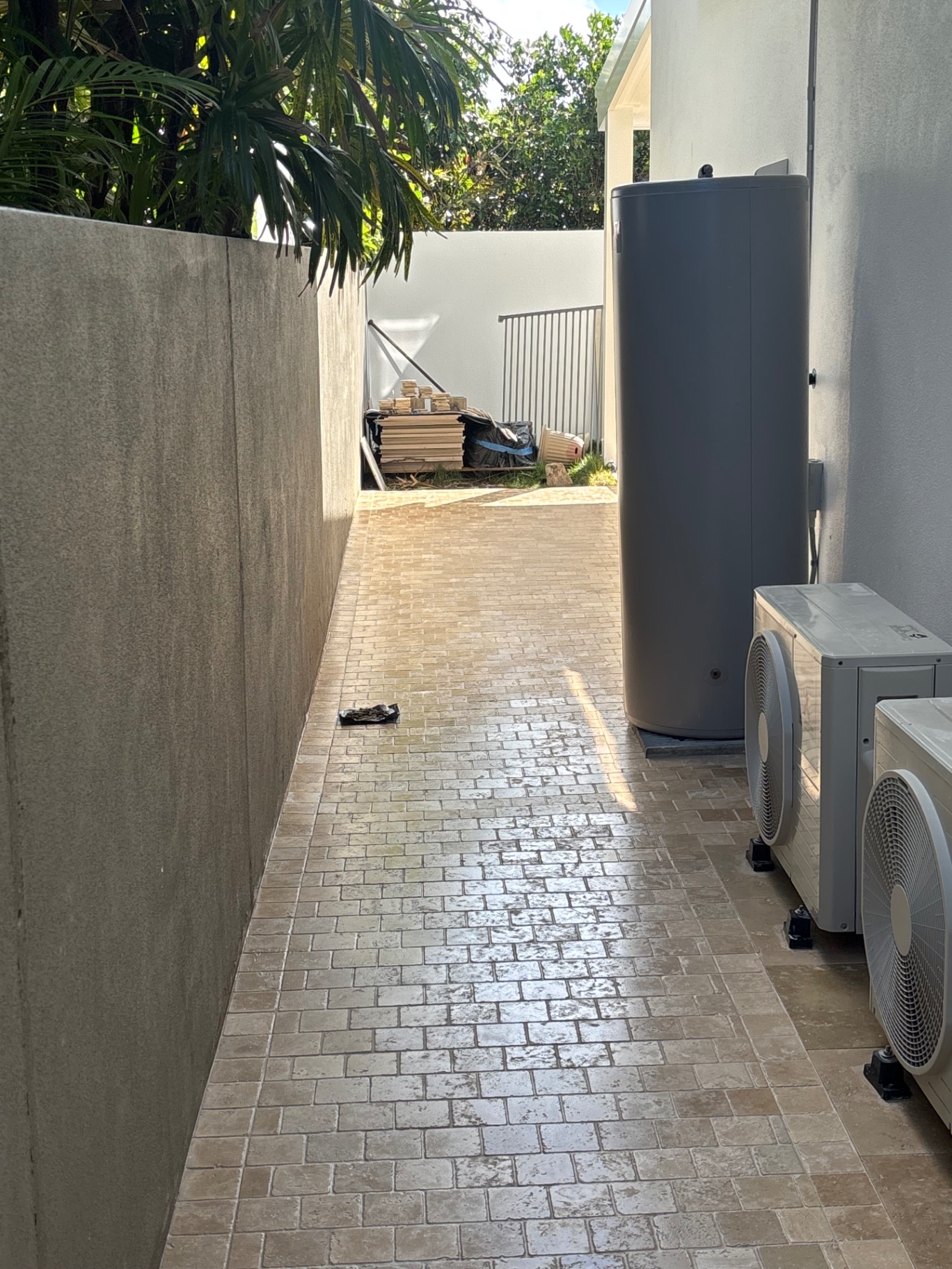 Travertine walkway — Sunshine Beach