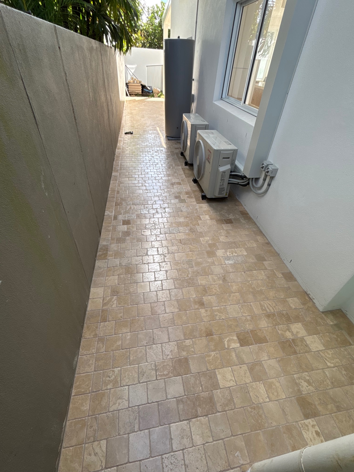 Travertine paving detail — Sunshine Beach